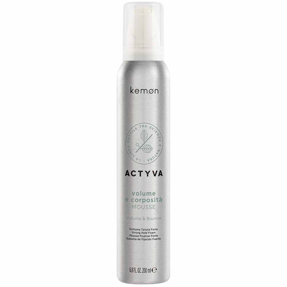 Kemon Actyva Volume E Corposit&agrave; Strong Hold Hair Mousse 200ml
