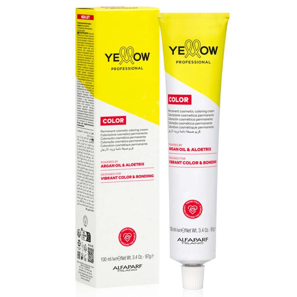 Yellow Professional Permanent Hair Colour 10.01 Lightest Soft Ash Blonde 100ml