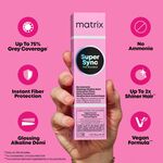 Matrix Super Sync Pre-Bonded Glossing Alkaline Demi-Permanent Hair Colour 6A Ash Cool 90ml