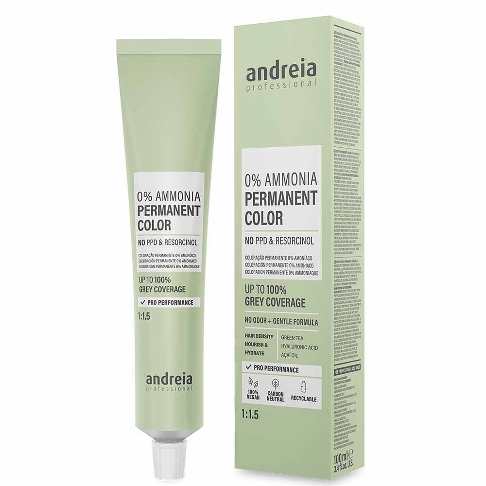 Andreia Professional 0% Ammonia Permanent Color 1:1.5, 4.0 Medium Brown Natural 100ml