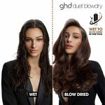ghd Duet Blowdry Hair Dryer Brush in White