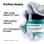L'Or&eacute;al Professionnel Serie Expert Scalp Advanced Anti-Oiliness 2-in-1 Deep Purifier Clay Mask 250ml